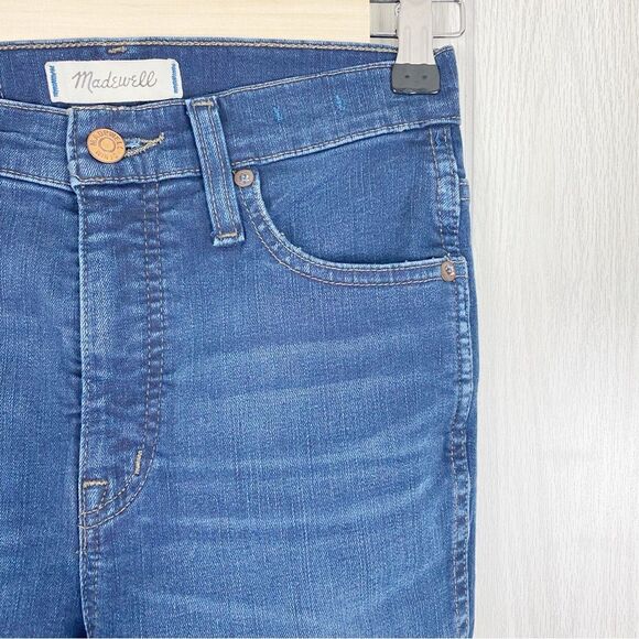 Madewell | 10" High Rise Skinny Jeans In Hayes Wash Size 25 - Picture 4 of 14